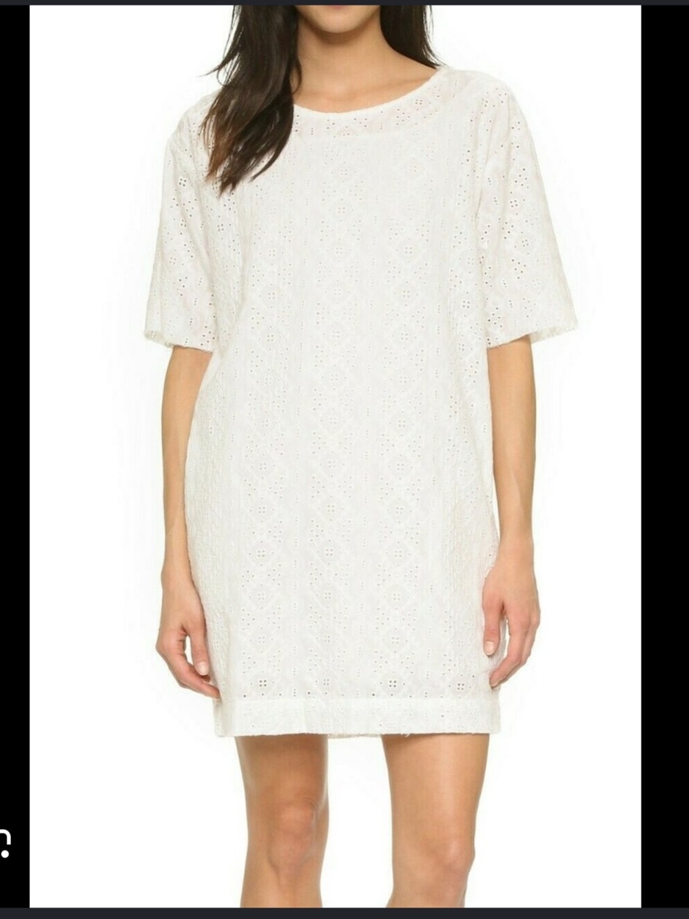 Current/Elliott White Eyelet Cotton Dress